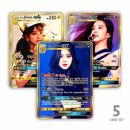 Blackpink Jisoo GX Gold Holographic Cards