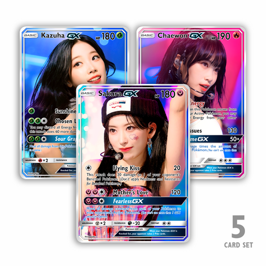 Le Sserafim GX Holographic Cards