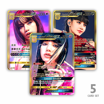 Blackpink Lisa GX Gold Holographic Cards – Kholographic Blackpink Lisa GX Gold Holographic Cards – Kholographic