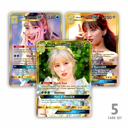 Twice Momo GX Gold Holographic Cards