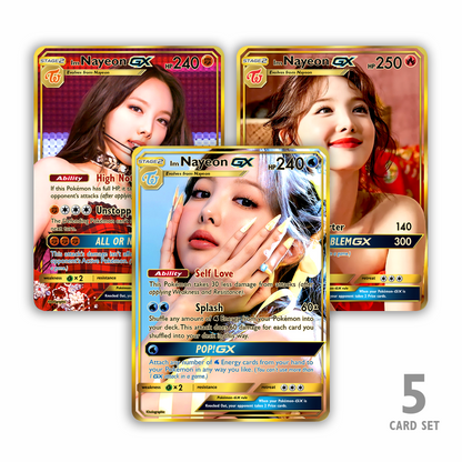 Twice Nayeon GX Gold Holographic Cards