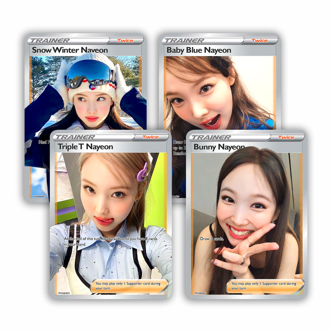 Twice Nayeon Trainer Holographic Cards