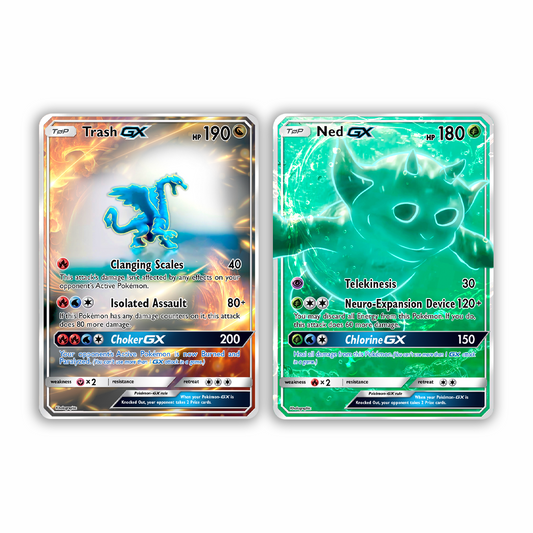 TOP Ned & Trash GX Holographic Cards
