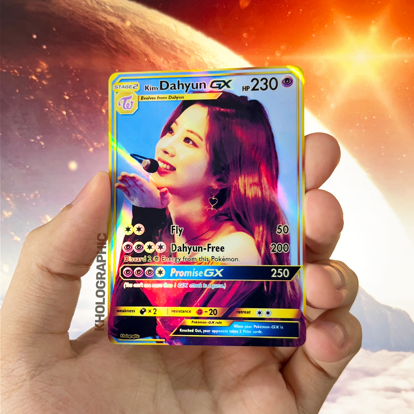 Twice Dahyun GX Gold Holographic Cards