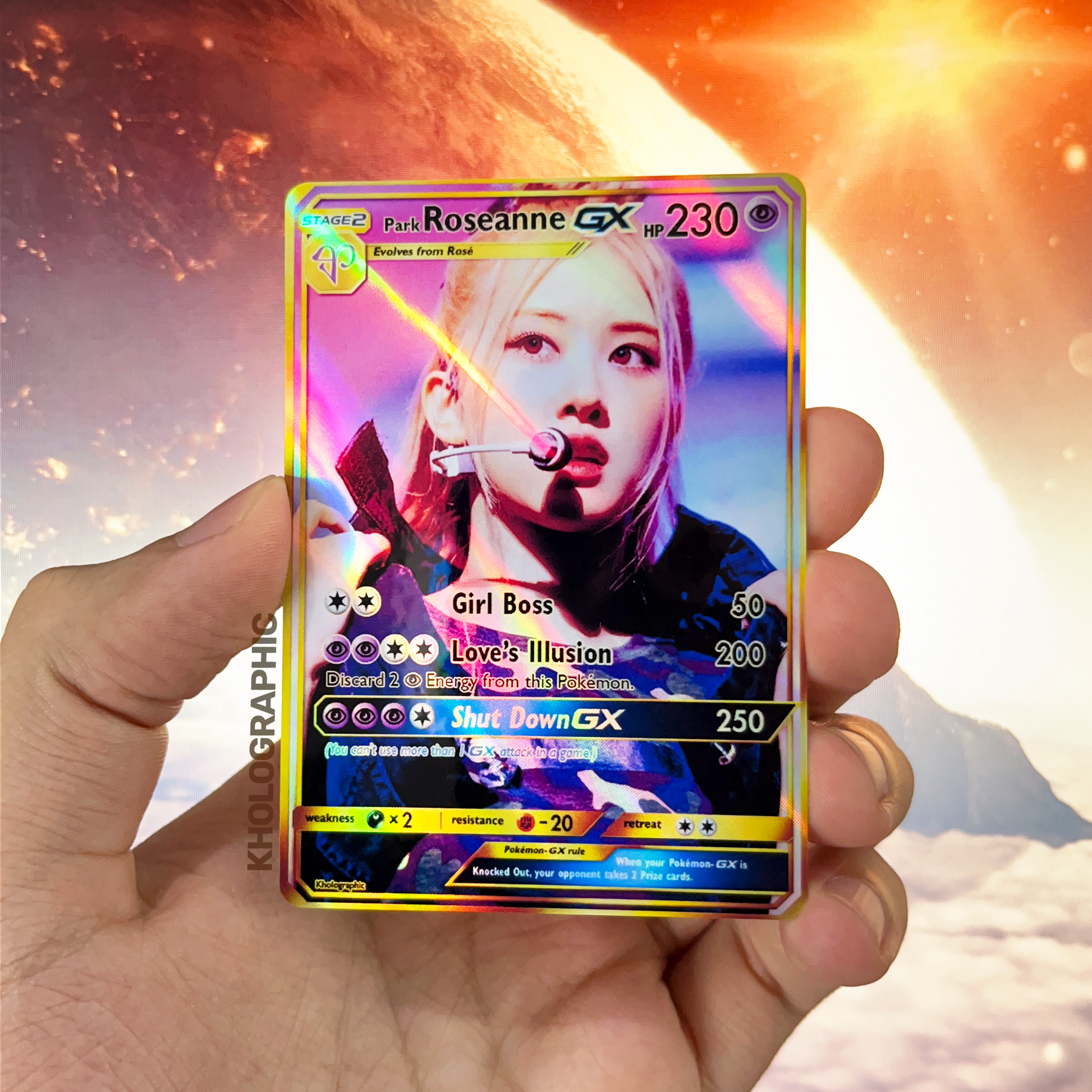 Blackpink Rose GX Gold Holographic Cards – Kholographic Blackpink Rose GX Gold Holographic Cards – Kholographic