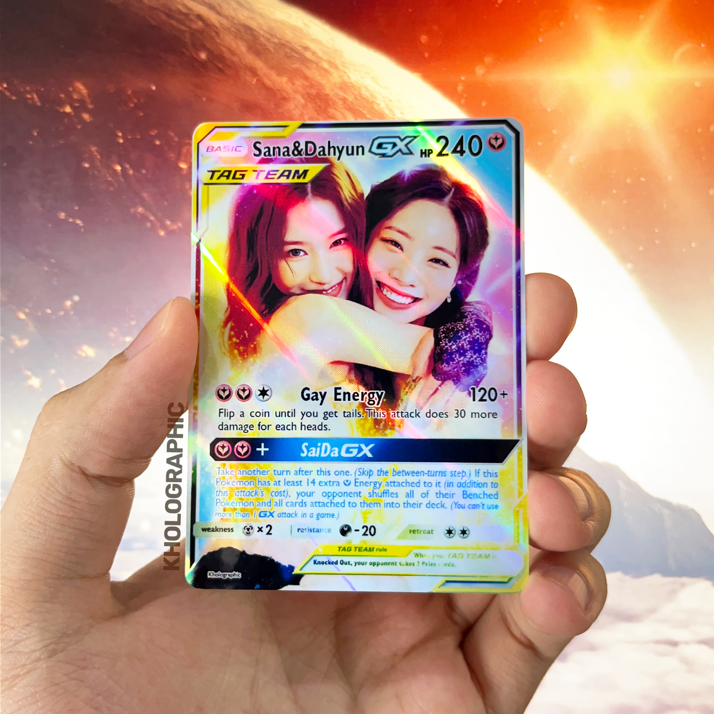 Twice TagTeam Holographic Cards (Dubchemonahyo ver.)
