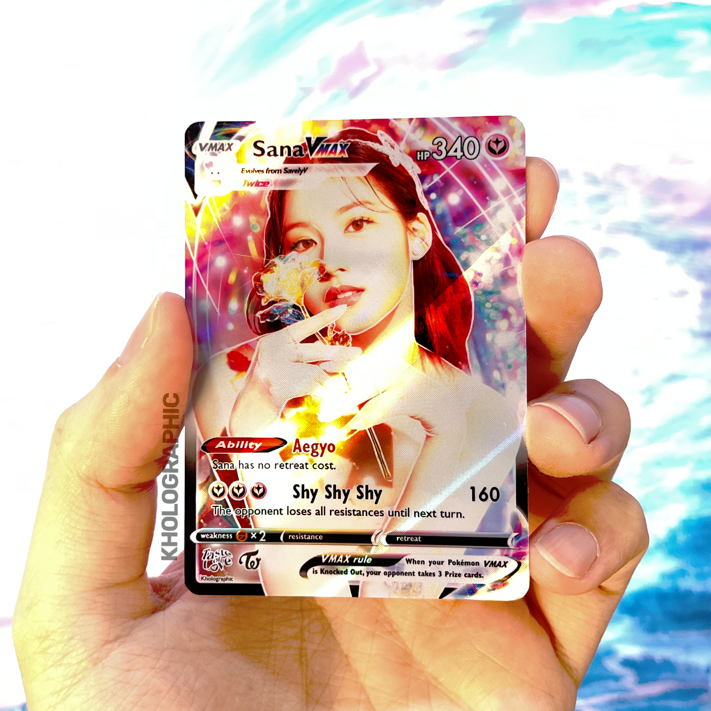 Twice Sana VMAX Holographic Card