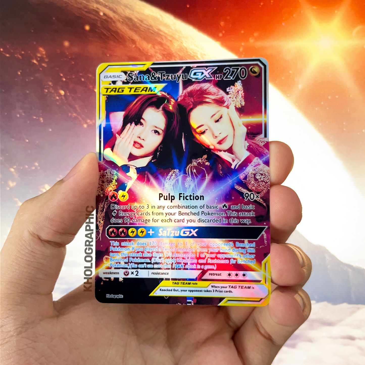 Twice TagTeam Holographic Cards (Michanyeonzudamosa ver.)