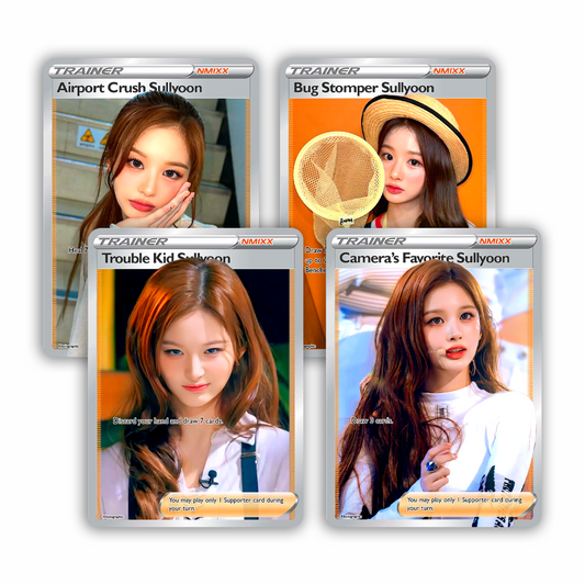 NMIXX Sullyoon Trainer Holographic Cards