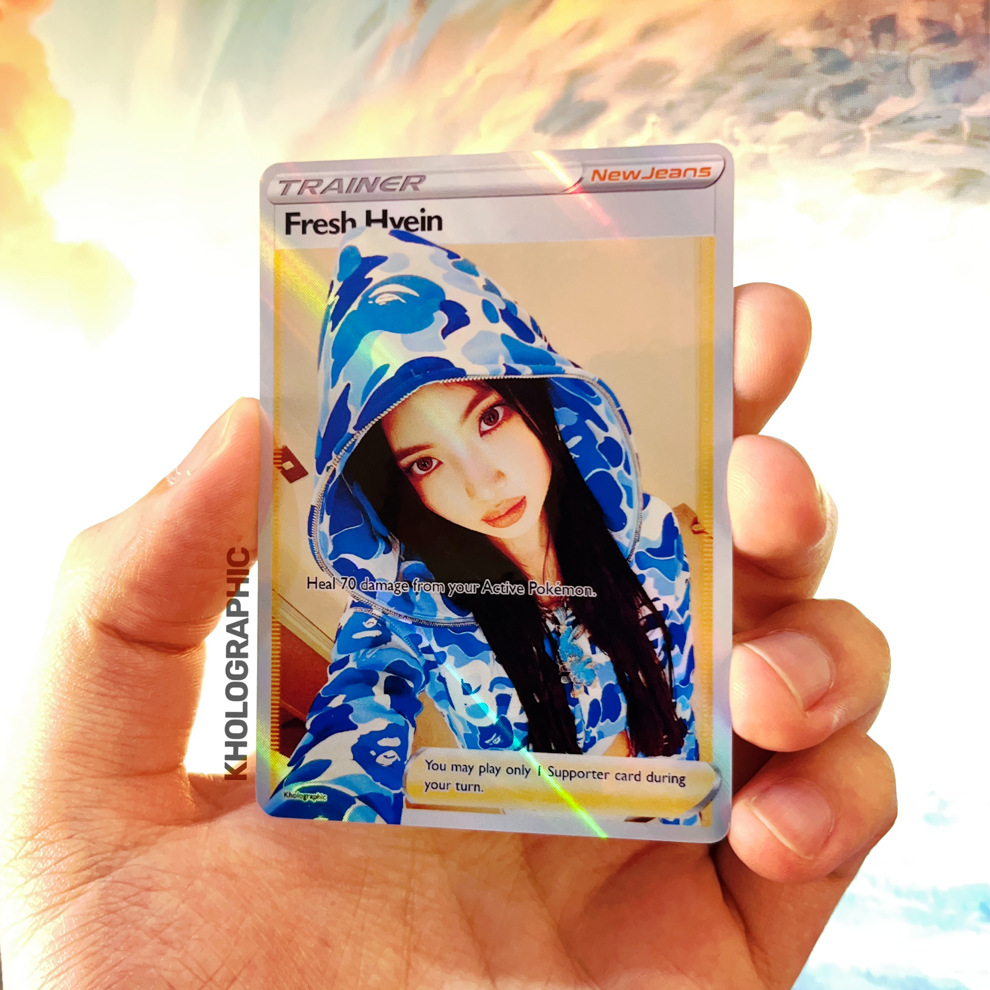 NewJeans Hyein Trainer Holographic Cards – Kholographic NewJeans Hyein Trainer Holographic Cards – Kholographic