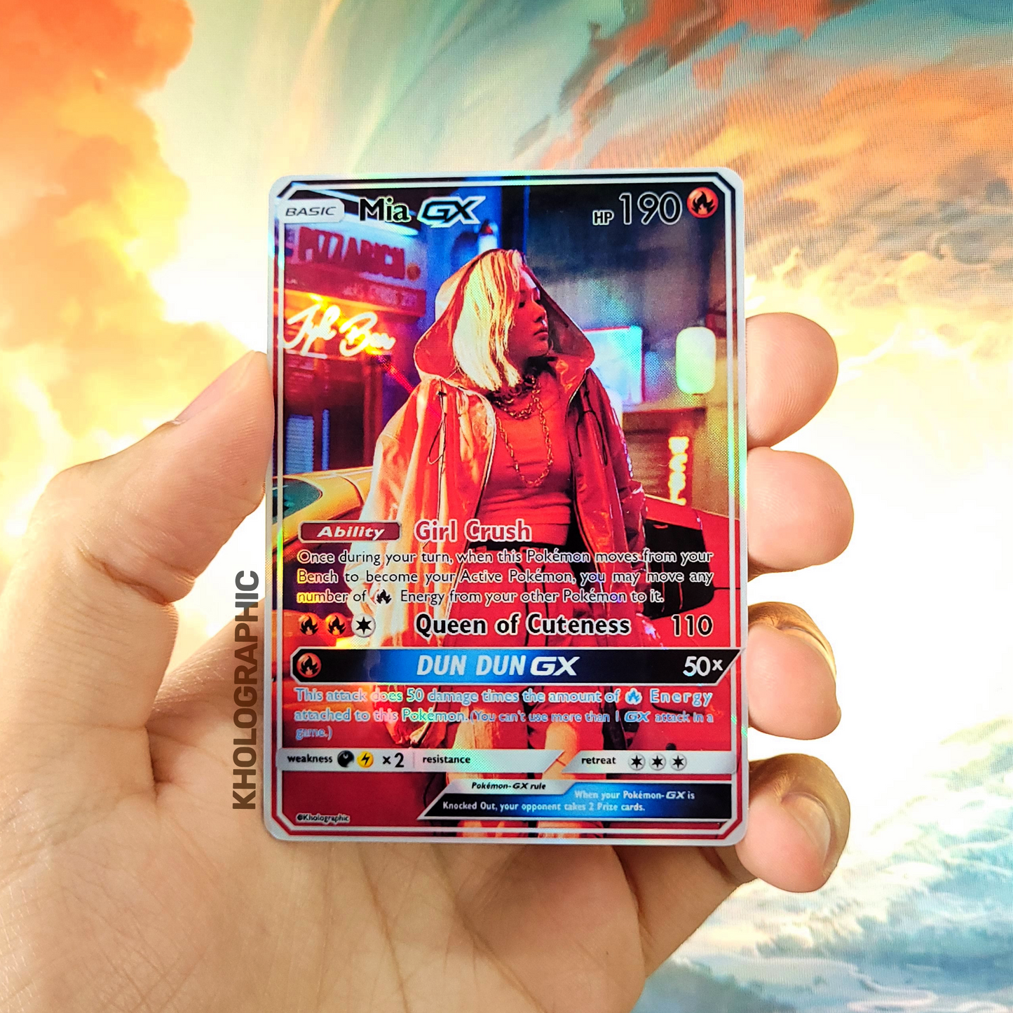 Everglow GX Holographic Cards