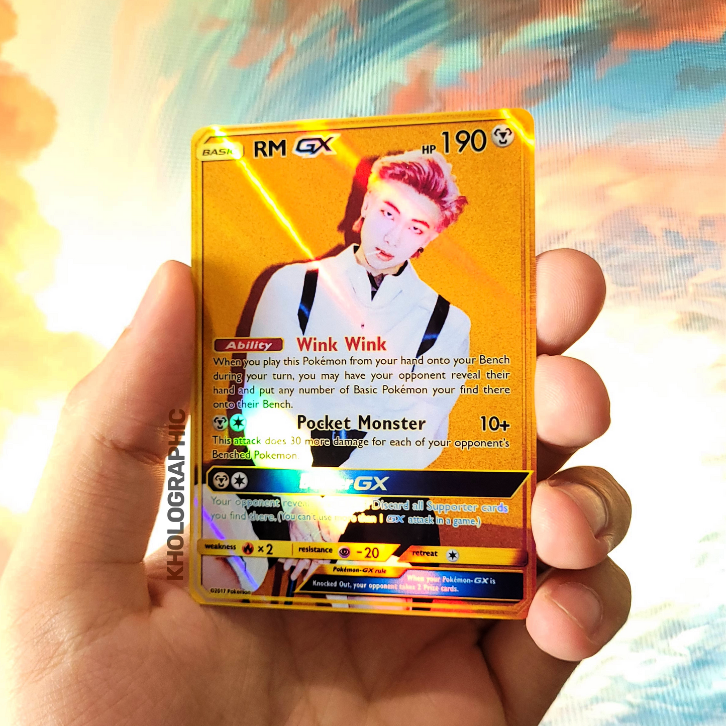 BTS GX Gold Butter Holographic Cards