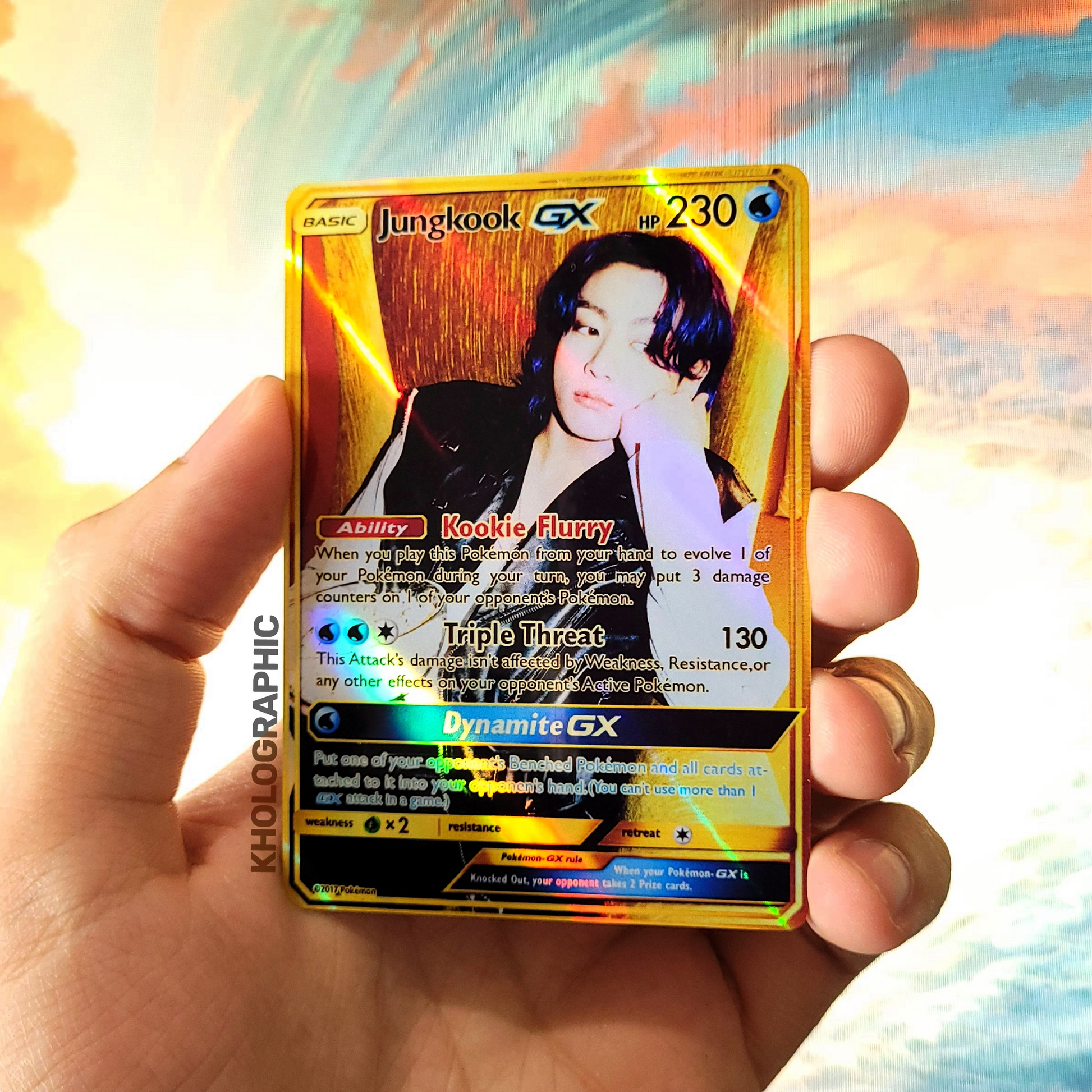 BTS GX Gold Butter Holographic Cards Kholographic BTS GX Gold Butter Holographic Cards Kholographic