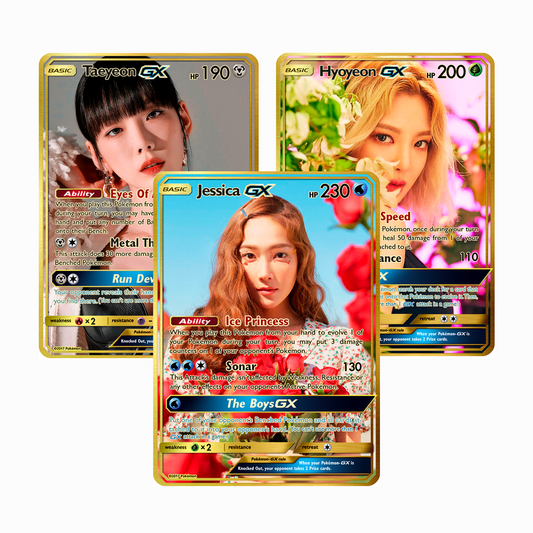 SNSD Girls Generation GX Gold Holographic Cards