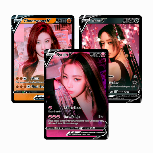 ITZY V Holographic Cards