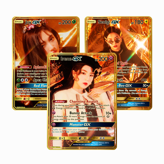 Red Velvet GX Gold Holographic Cards